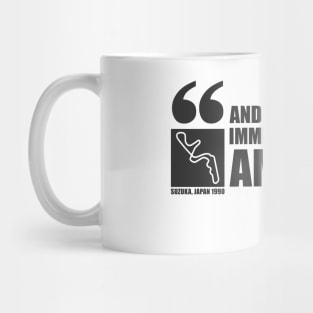 Suzuka, Japan 1990 F1 Crash Quote Design Mug